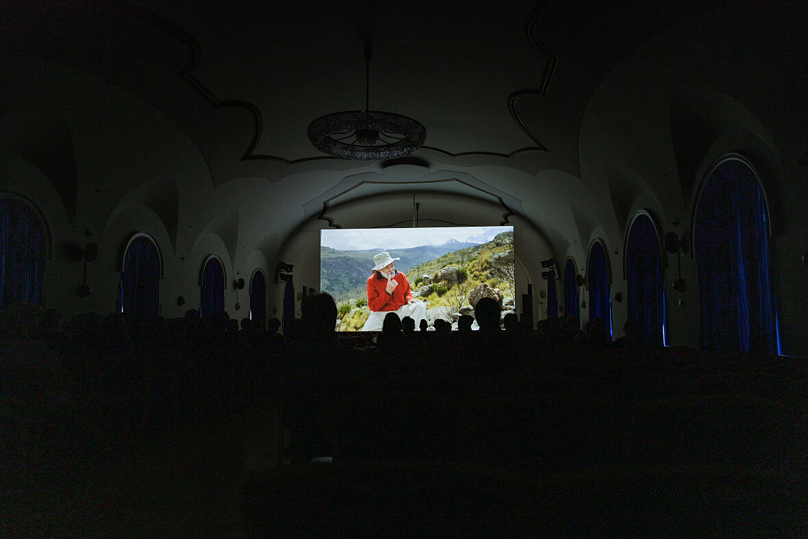 Der Kursaal verwandelte sich kurzerhand in ein Kino (c) CALL Film Festival