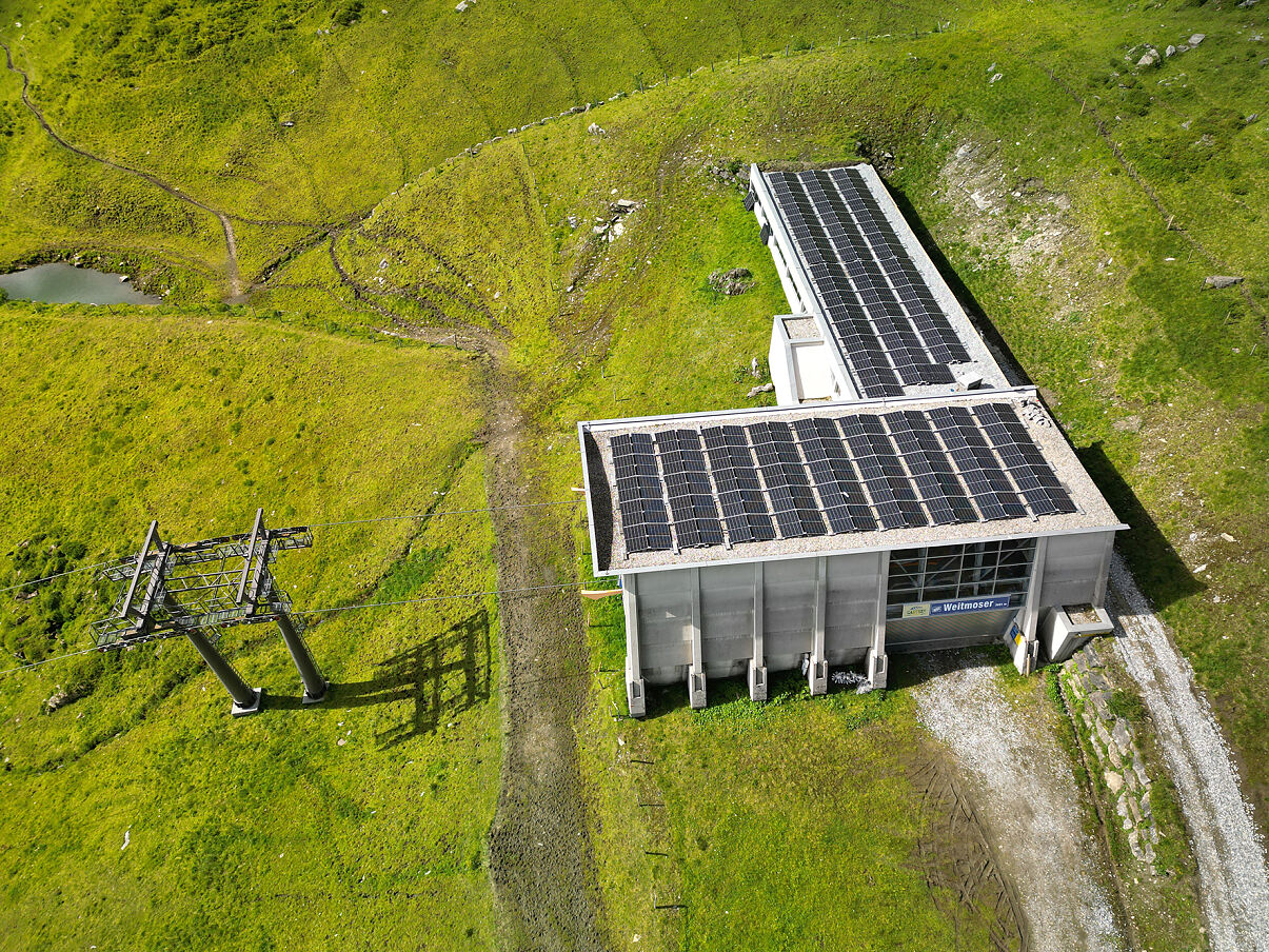 Photovoltaik Weitmoserlift Bergstation (c) Gasteiner Bergbahnen AG
