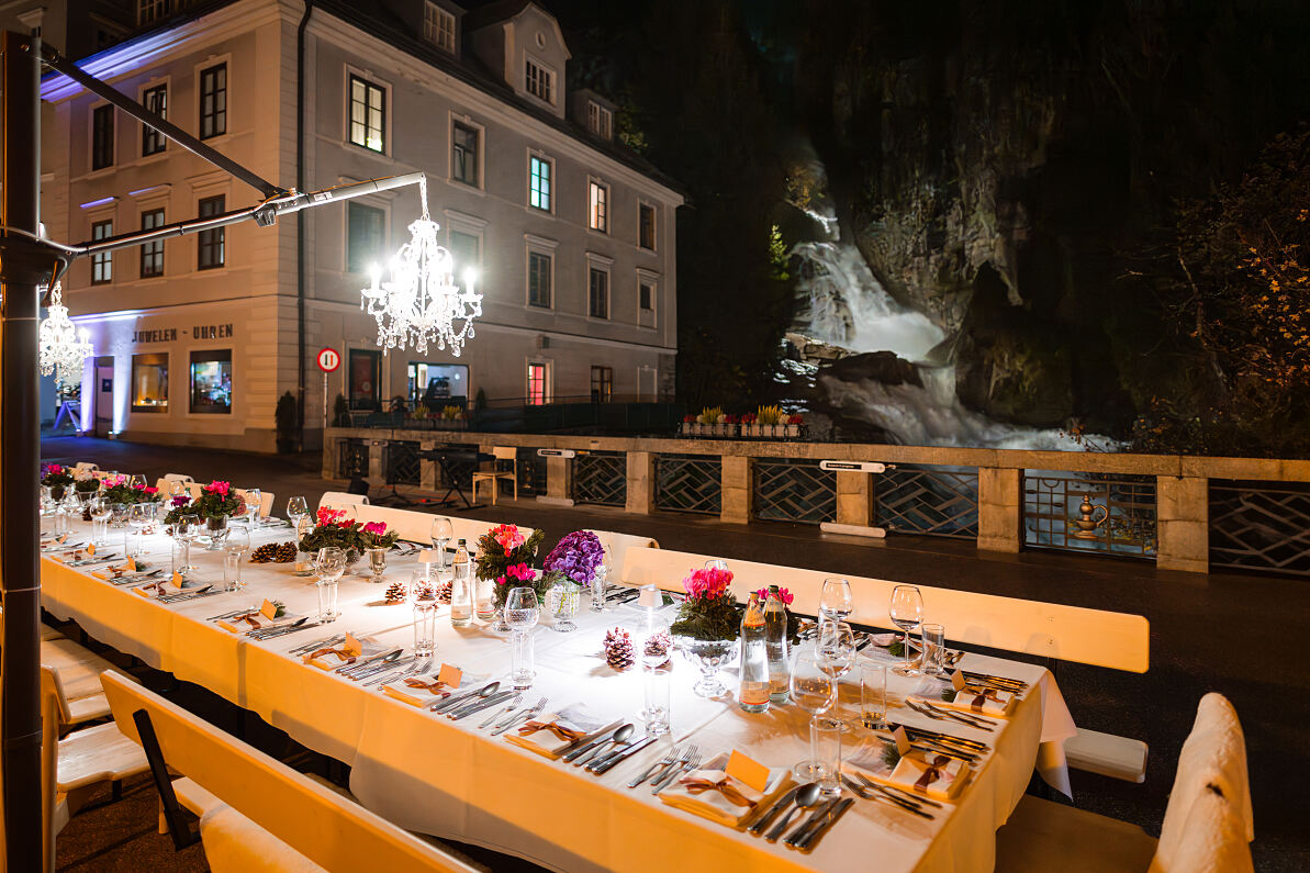 Dinner am Wasserfall (C) TVB Bad Gastein, Marktl Photography--17