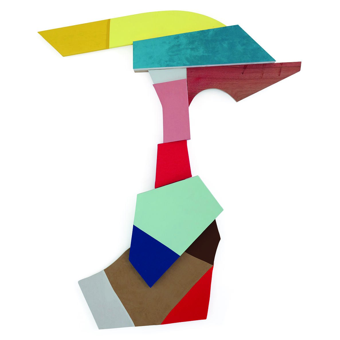 Jubilaeumsausstellung HENRIK EIBEN CHUPI (DEDICATED TO J.S.) 2024 KASCHMIR, STOFF, LACK, LEDER, HOLZ UNIKAT _ UNIQUE 156 X 133 X 11 CM _ 61 3_8 X 52 3_8 X 4 3_8 IN HE_MM 44 (1)