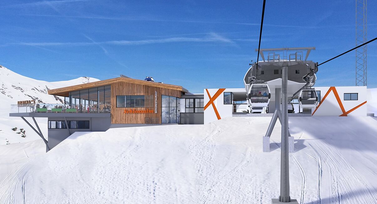 Visualisierung Bergrestaurant Neu Schlossalm (c) Gasteiner Bergbahnen AG