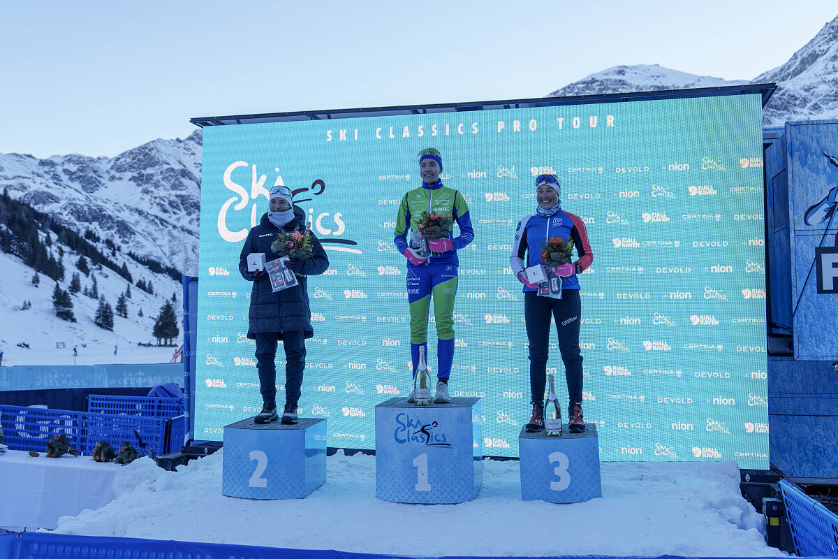 Gastein Classics Podium Damen 30km (c) Gasteinertal Tourismus GmbH, Christoph Oberschneider